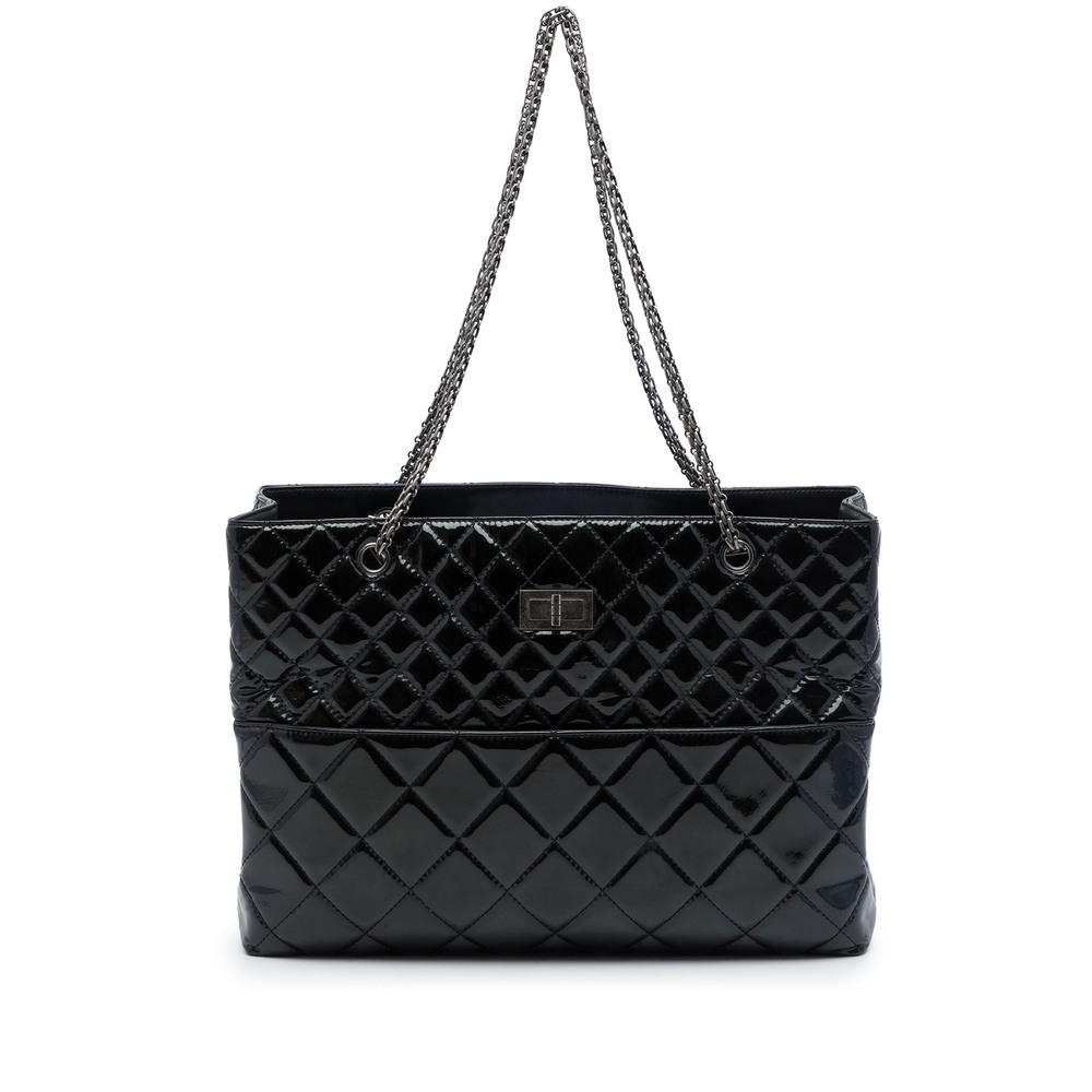 Pre-Loved Chanel Quilted Patent Reissue 2.55 Tote